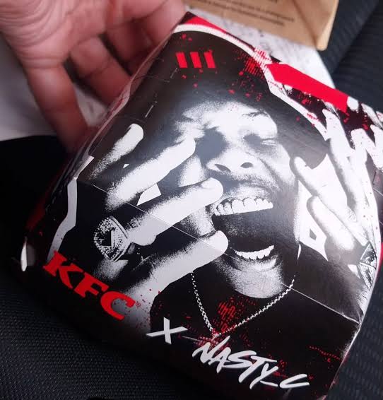 KFC x Nasty C limited-edition packaging featuring Nasty C